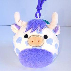 CONWAY 🐮 Purple Highland Cow Clip Original Squishmallow by Kelly Toy ☆》N